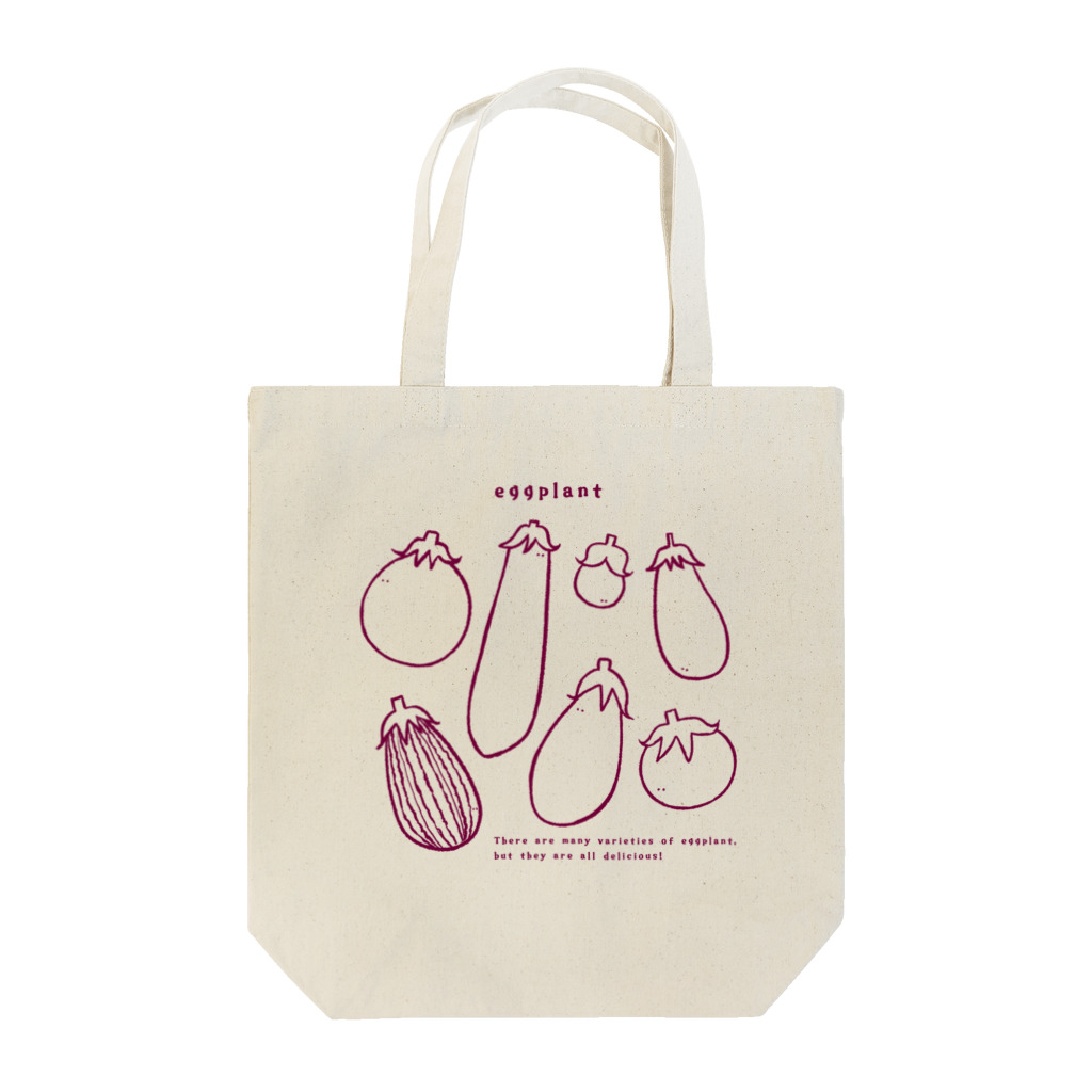 Aランチサラダ付SHOPの夏のeggplantさん1 Tote Bag