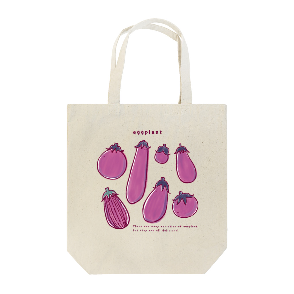 Aランチサラダ付SHOPの夏のeggplantさん2 Tote Bag