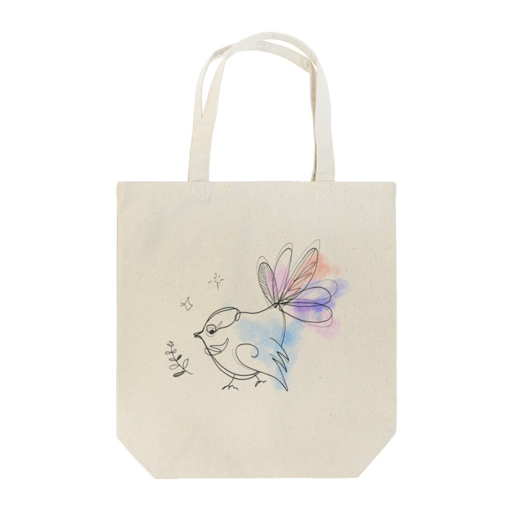 月のブルーファンテイル Tote Bag