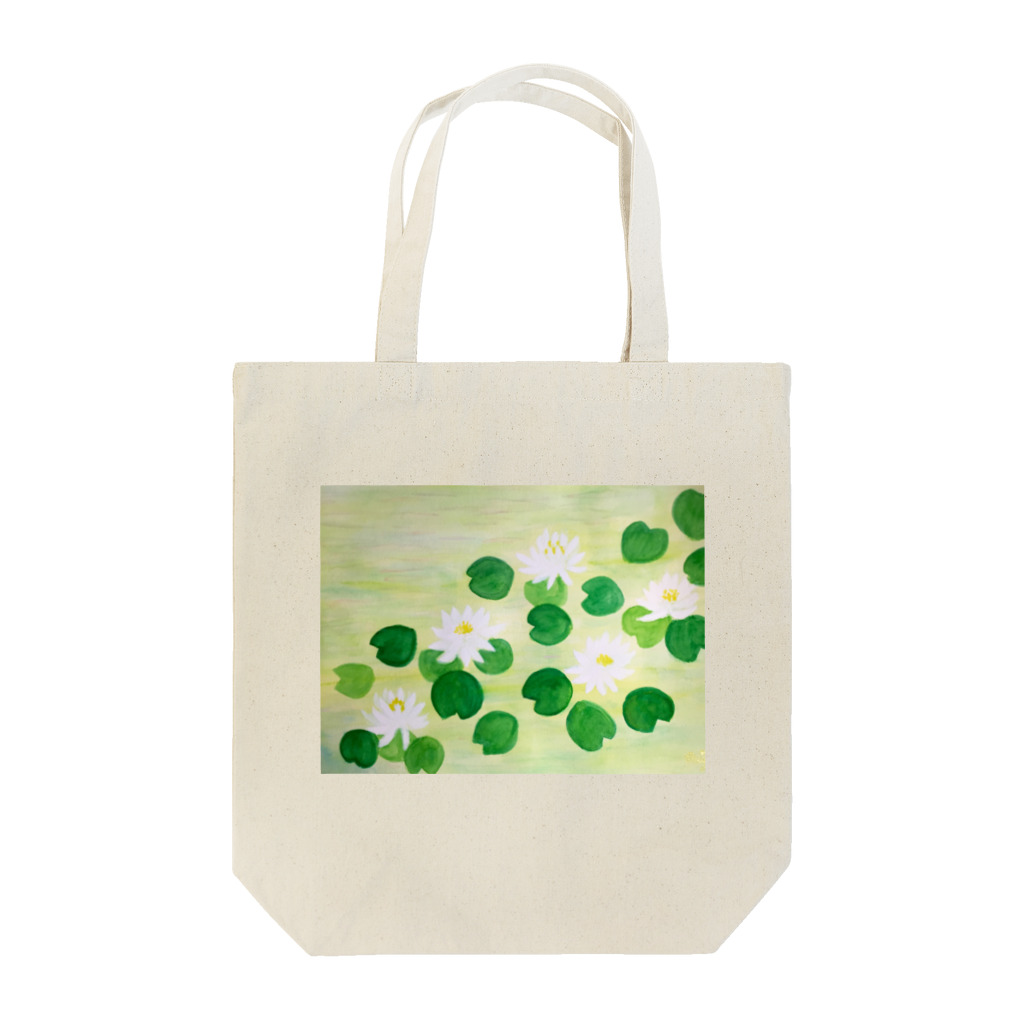 prettyflowerの白い睡蓮 Tote Bag