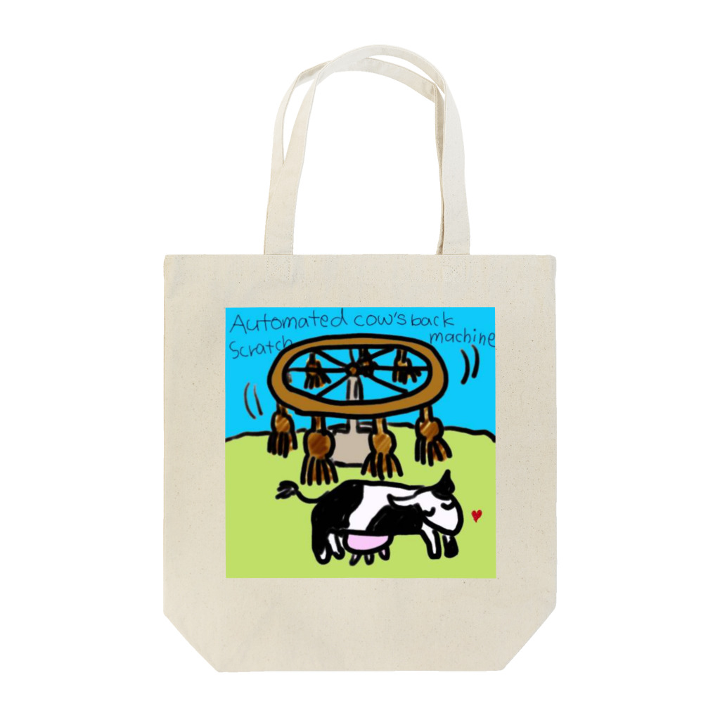 Sanae Okamotoの牛背中かき器 トートバッグ