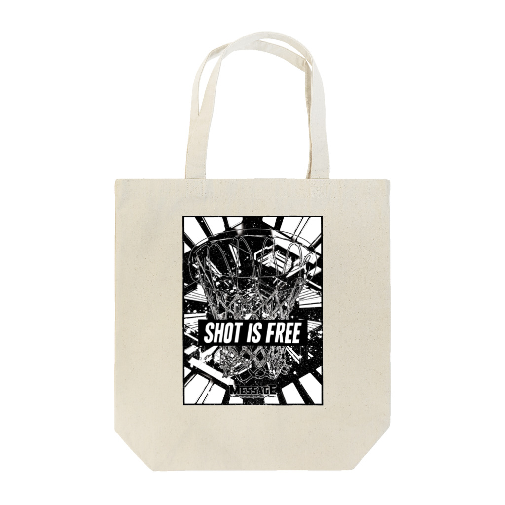 MessagEのSHOT IS FREE Tote Bag