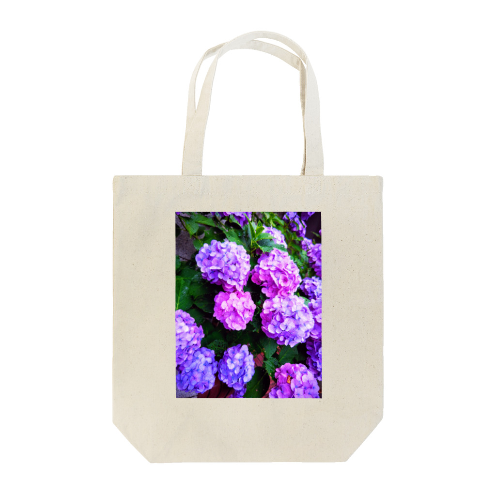 💚ぱなえてんてー💚の紫陽花(梅雨) Tote Bag