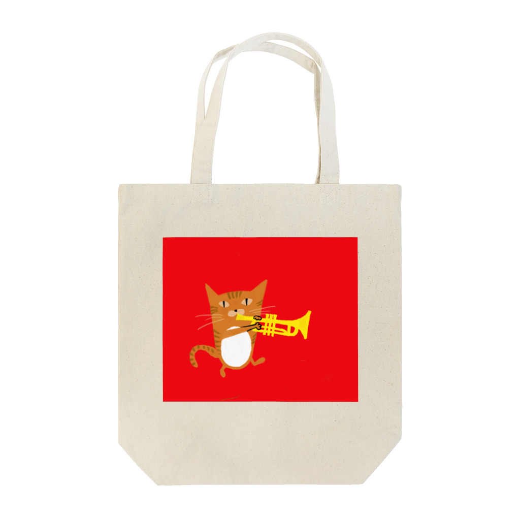 CaroFactoryのtpumpet cat Tote Bag
