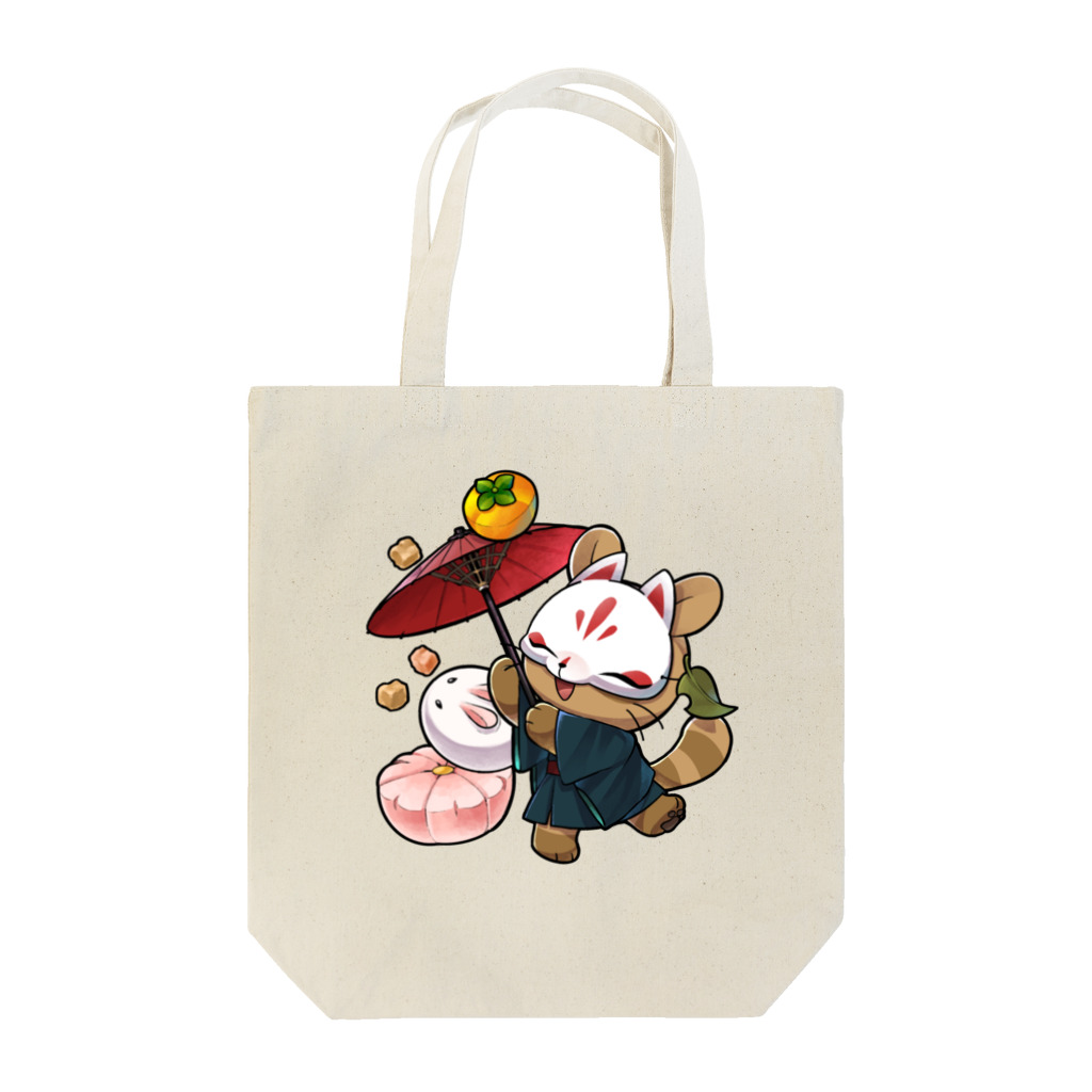 ぎんいろ工房の練り切りたぬきちゃん Tote Bag