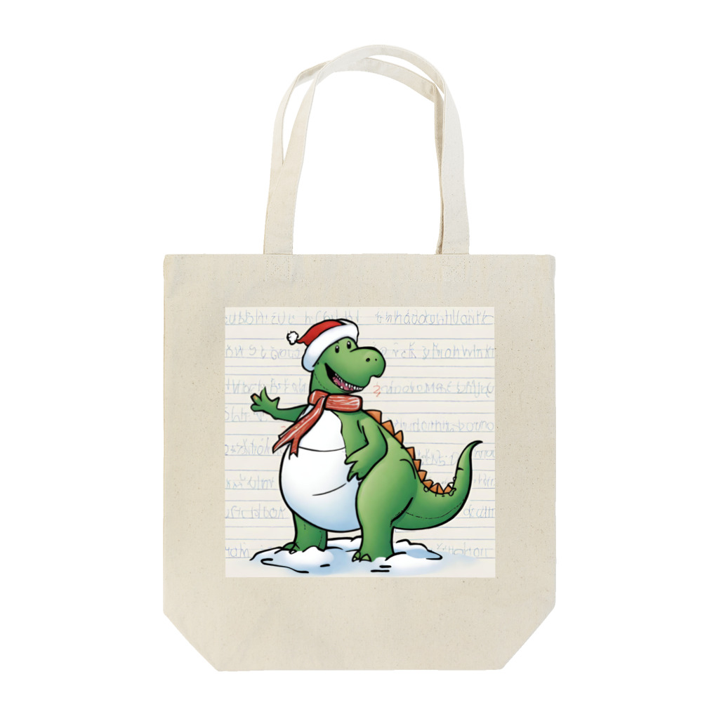 omochiのへやの恐竜のクリスマス Tote Bag