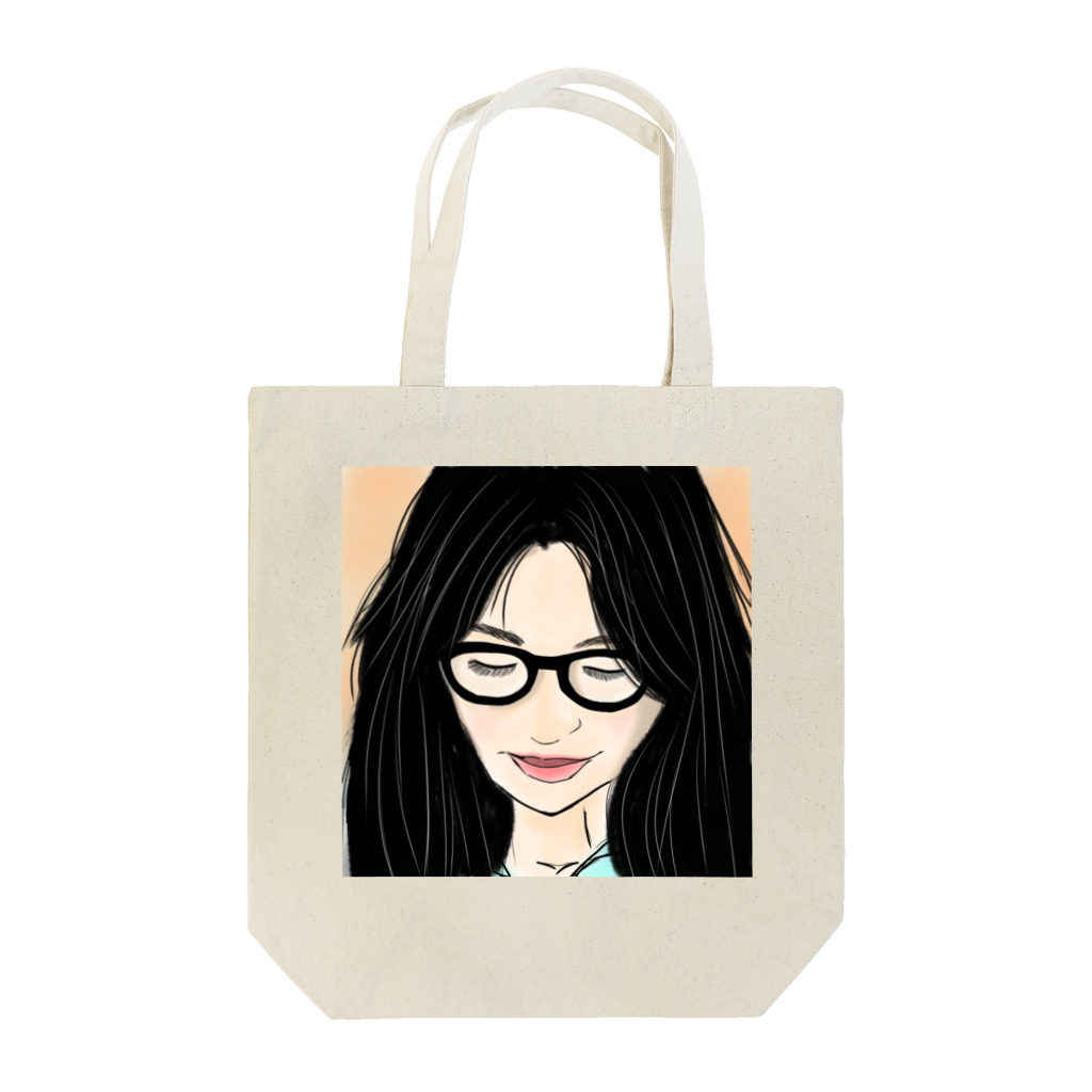 みつまめこshopのメガネ美人 Tote Bag