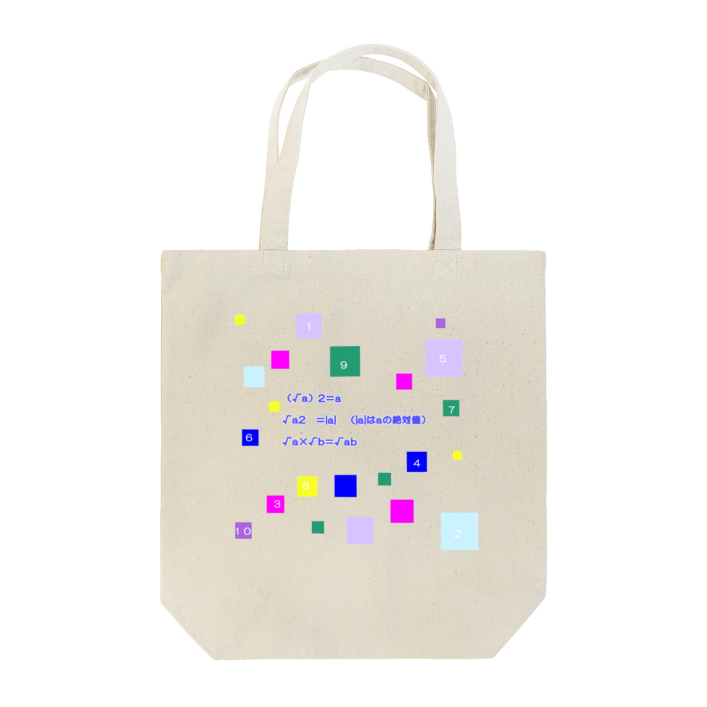 noiSutoaの方根（ルート）が入った計算 Tote Bag