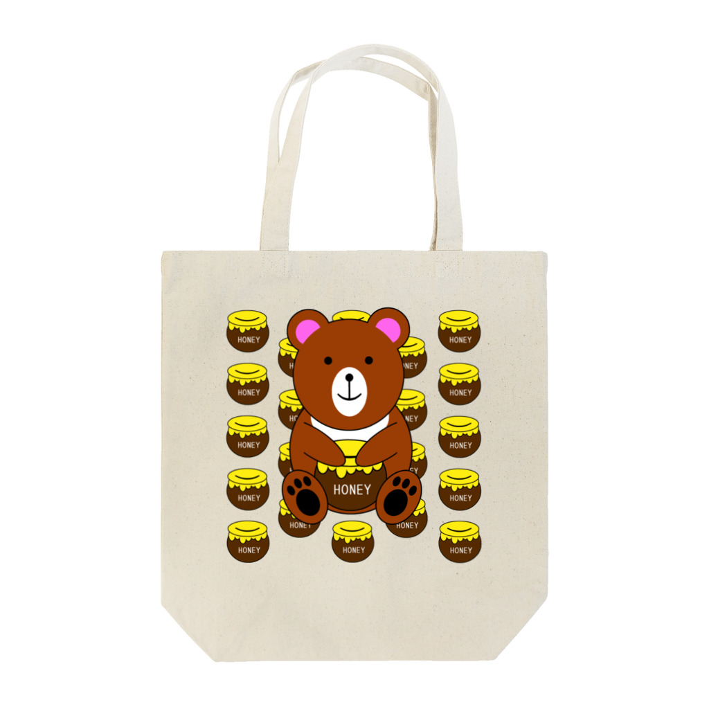 しる猫☆ミ雑貨店のはちみつとクマさん Tote Bag