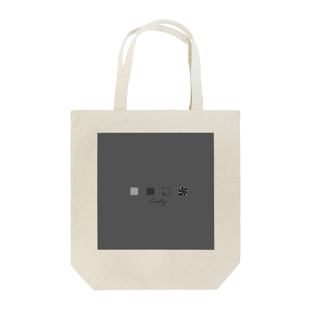 150.2°Cのkoro koro Candy-Gray Grey Tote Bag