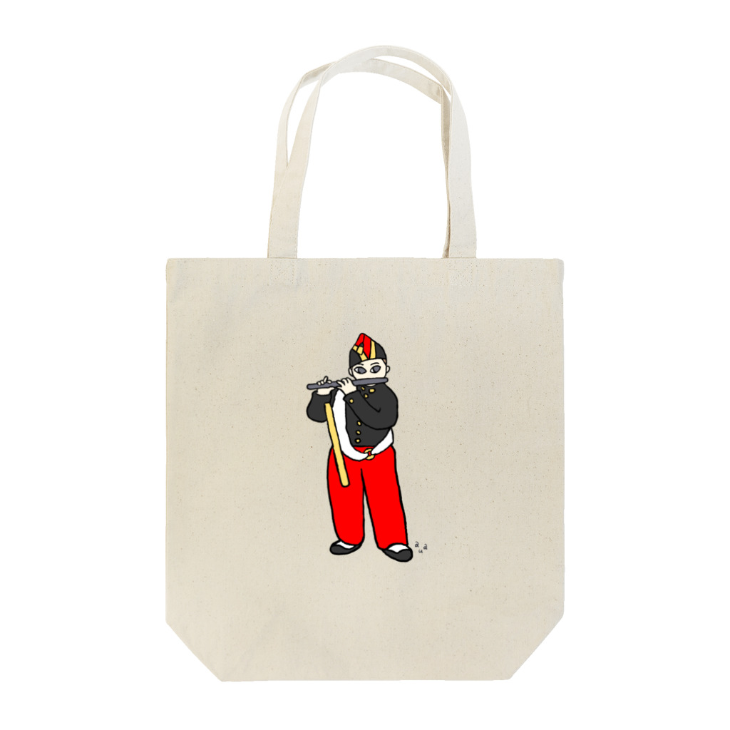 auaの笛を吹く少年 Tote Bag