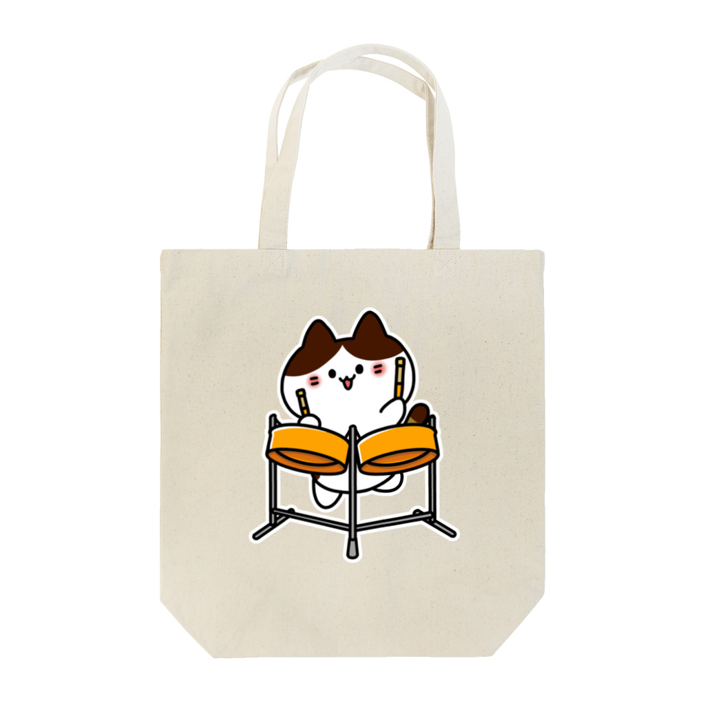  ふじねこ屋のダブルテナーパンねこ Tote Bag