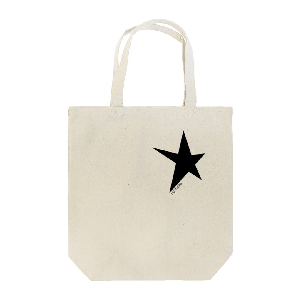 Number8（ナンバーエイト）の星柄ワンポイント Tote Bag