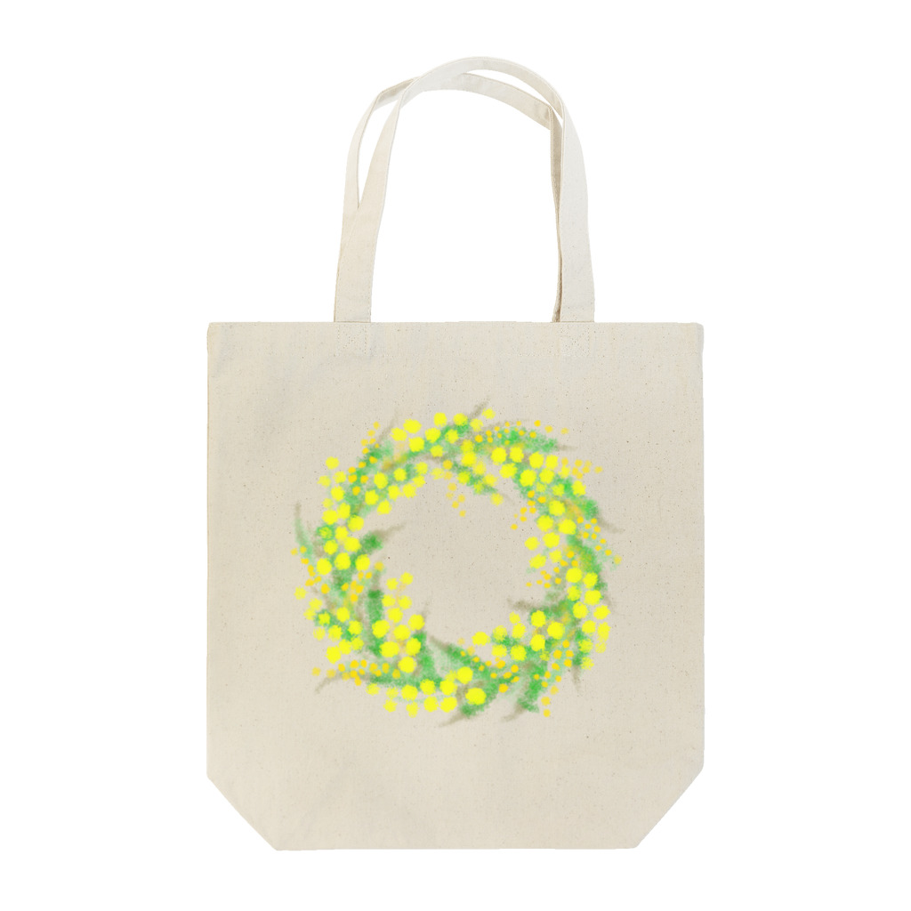 satoharuのミモザのリース Tote Bag