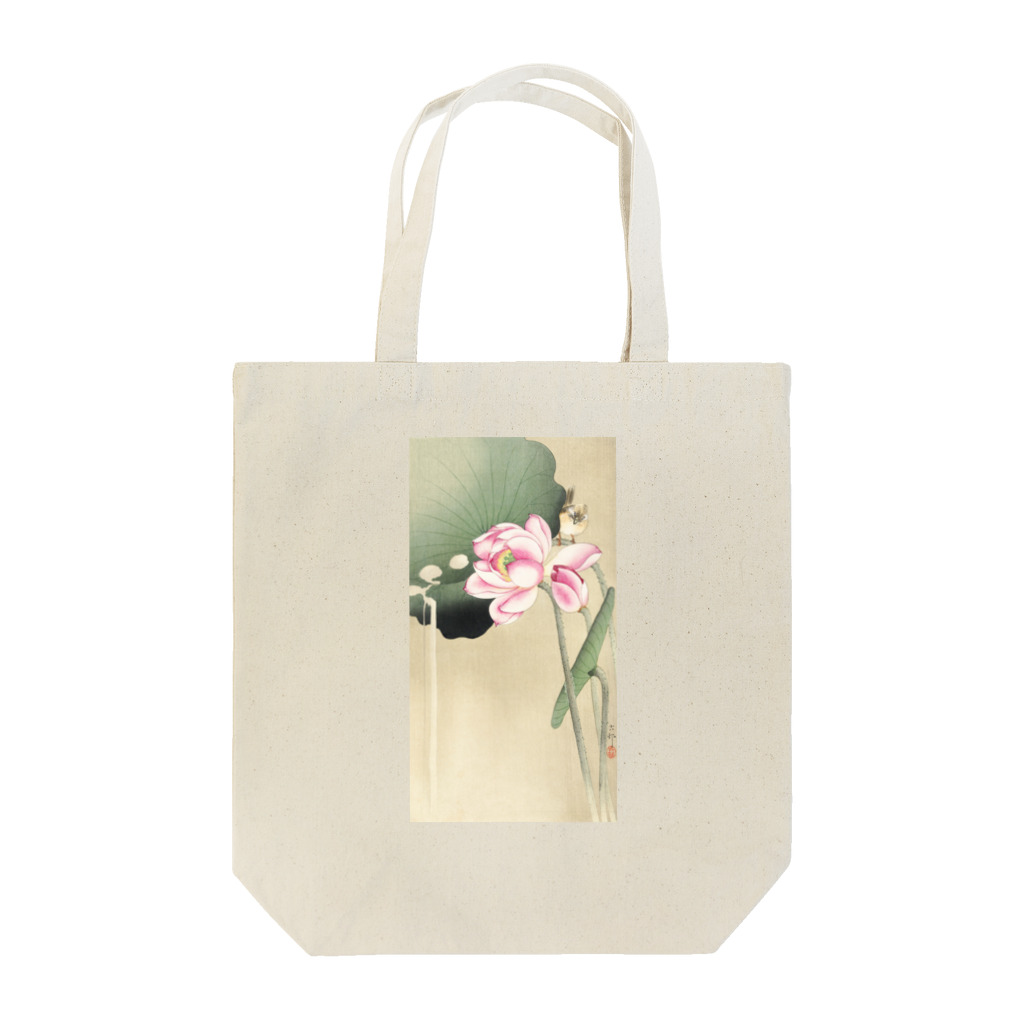 MUGEN ARTの小原古邨　蓮と雀　Ohara Koson / Songbird and Lotus Tote Bag