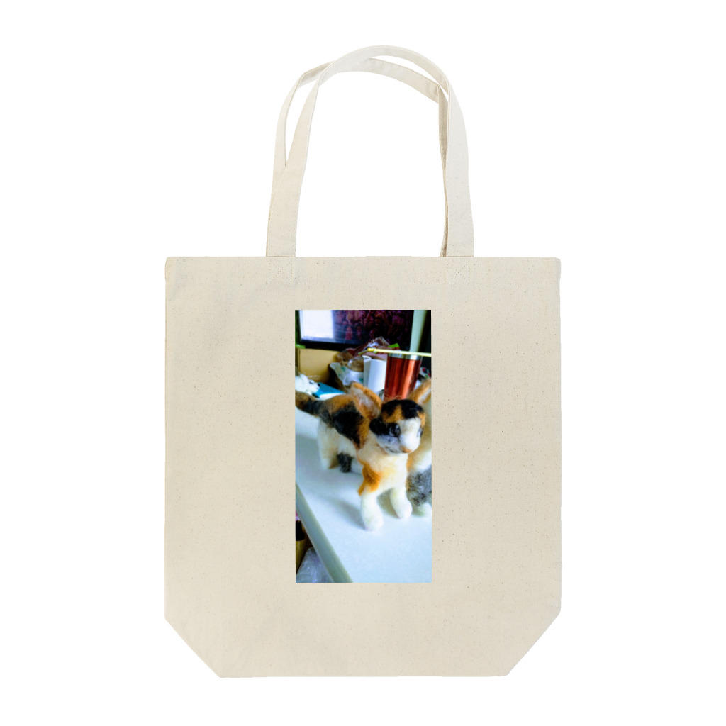 銀の三毛猫。1 Tote Bag