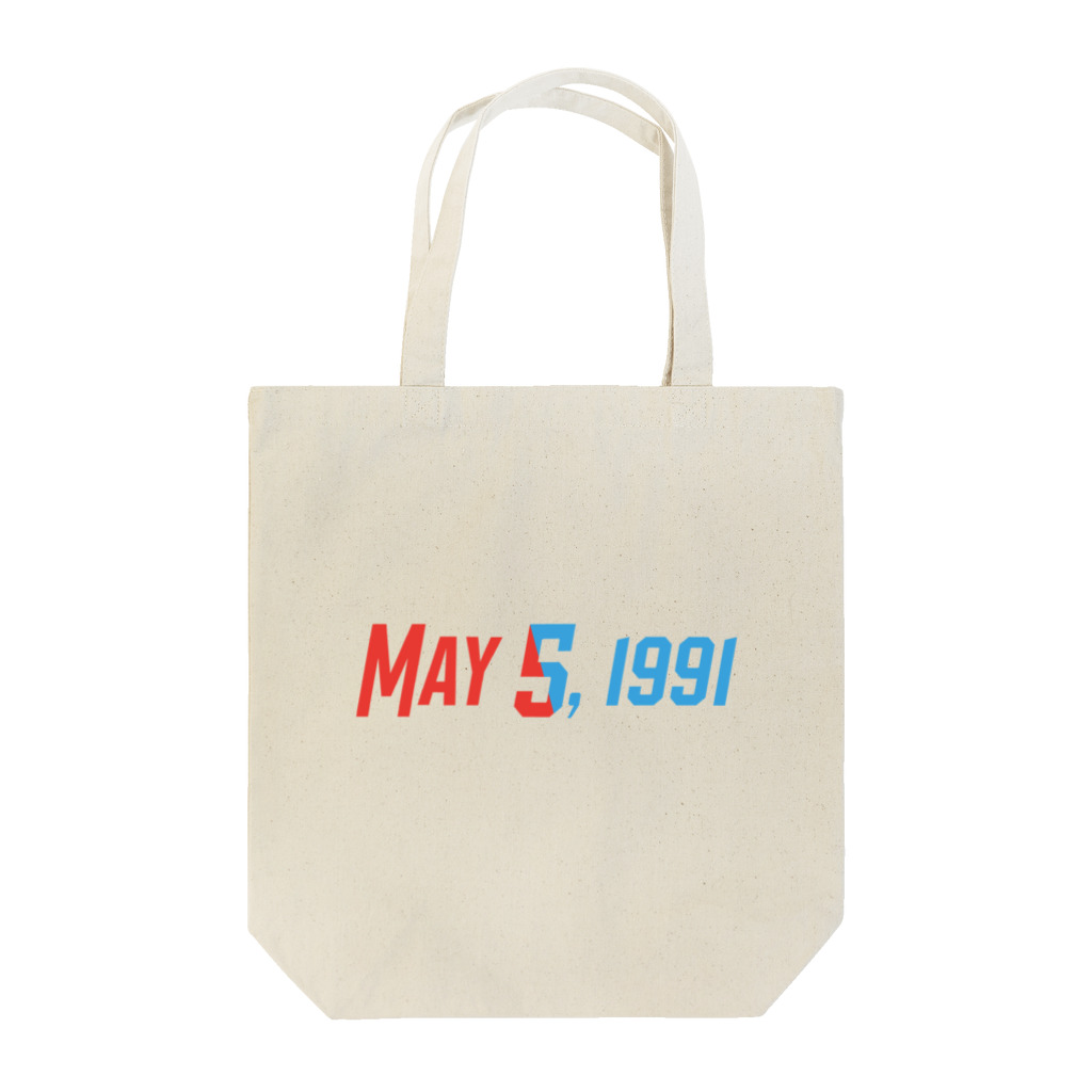 SANKAKU DESIGN STOREの1991年5月5日は彼らの記念日。 Tote Bag