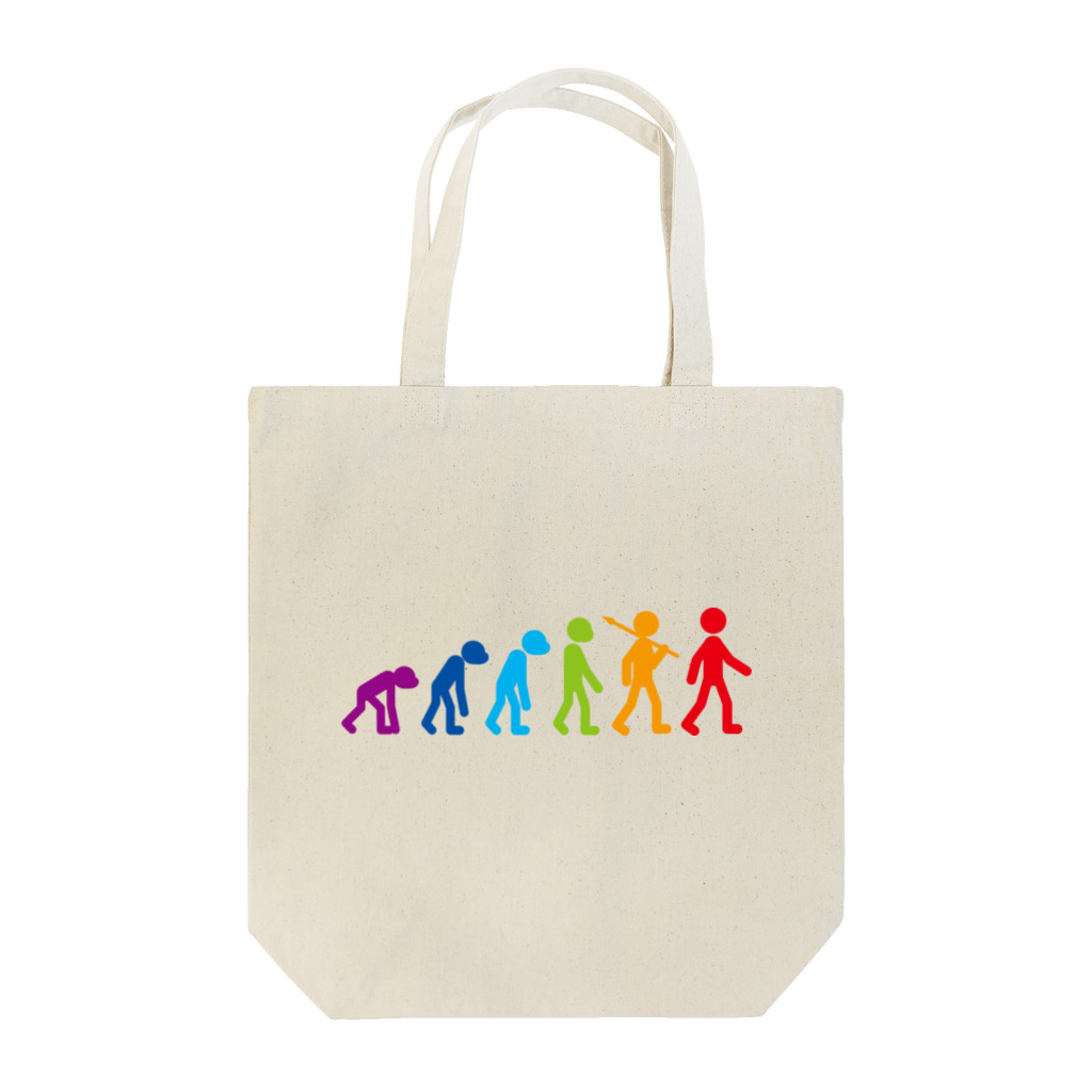 kimchinの人類の進化 ピクトグラム Tote Bag