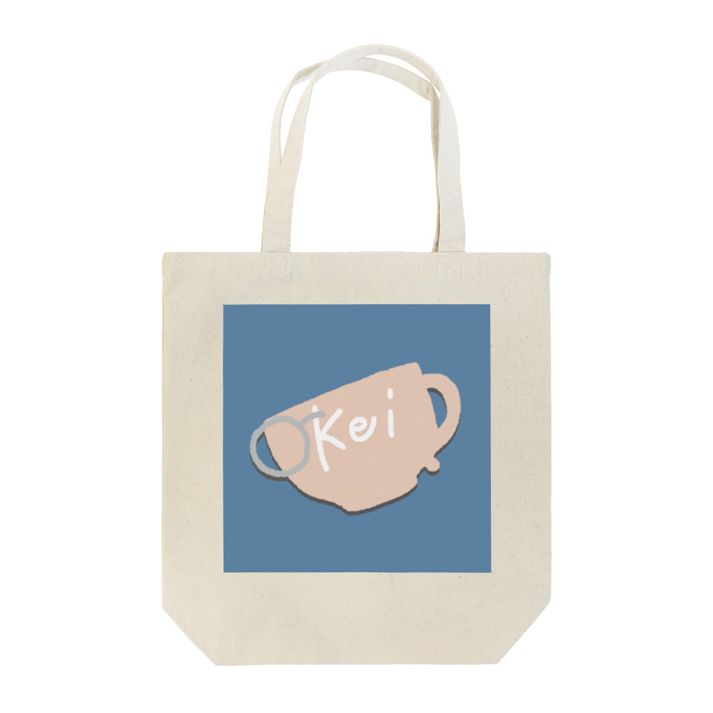 茶和口 契 ☕ 新人VtuberのKeiトートバック（青×選択色） Tote Bag