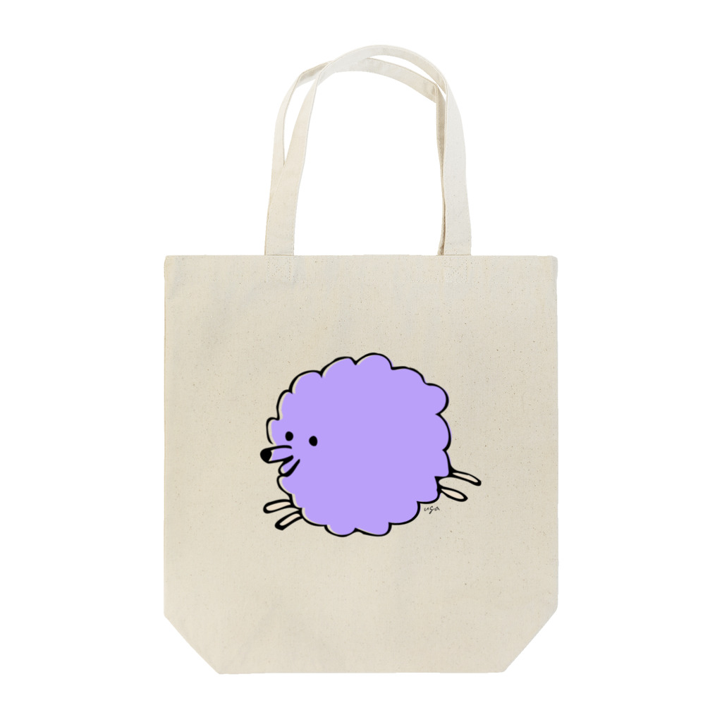 Misato Ugai illustration shopのInuuu - fluffy dog Tote Bag