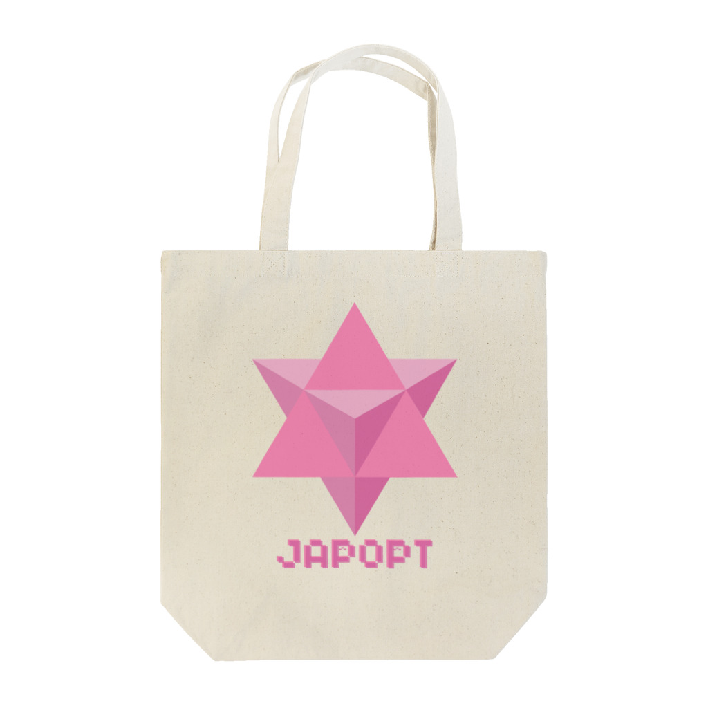 coolbeats🐝💓のJAPOPT-Star-shaped double regular tetrahedron Merkaba トートバッグ