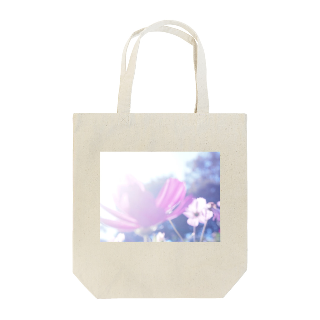 しゃしんさんやえさん。の秋桜。 Tote Bag