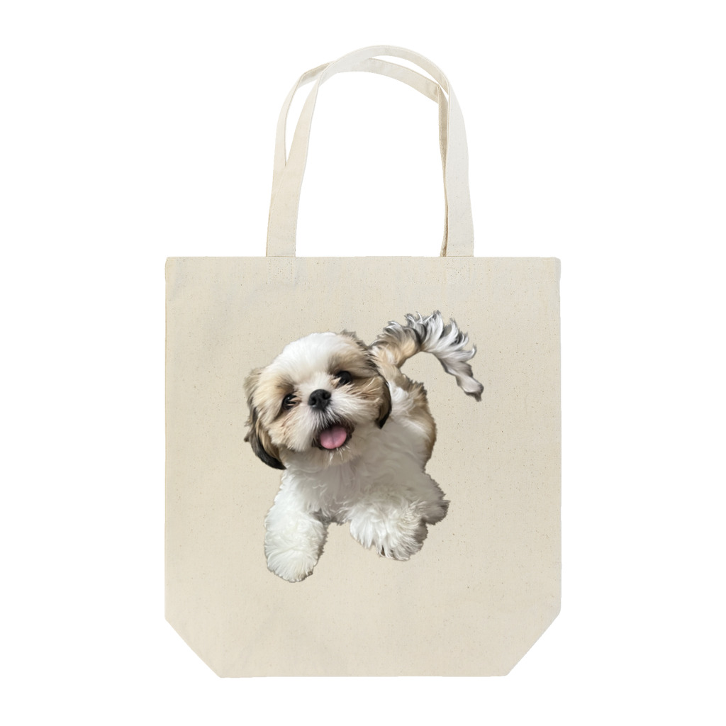 こつきと愛犬の茶々丸の狐月(こつき)の愛犬茶々丸 Tote Bag