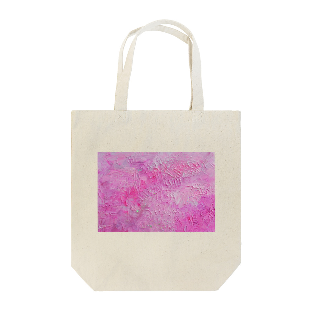 ▫ぬんちゃこ▫のピンクアクリル絵の具。 Tote Bag