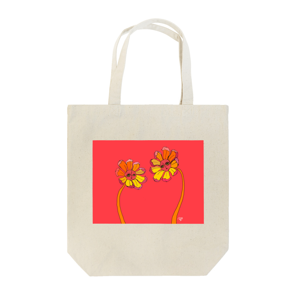 039chanのオンナノコの039chan×顔花　コラボ Tote Bag