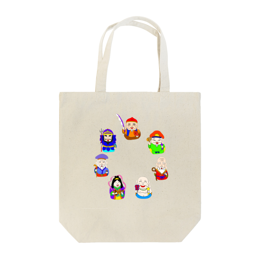 Fのカラフル七福神 Tote Bag