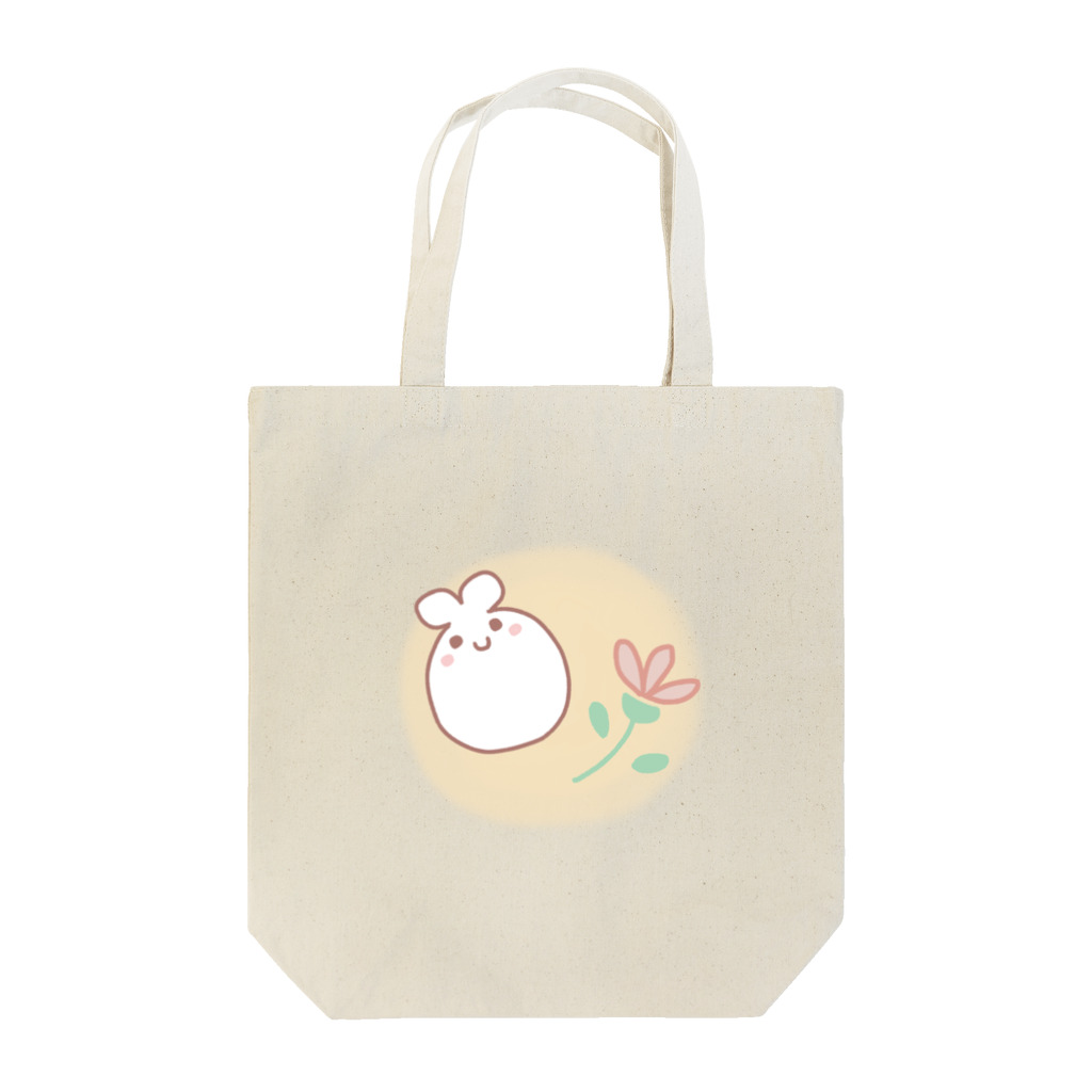 ♬もこもこほわほわeimyのおみせ♡のお花とうさぎもち。 Tote Bag