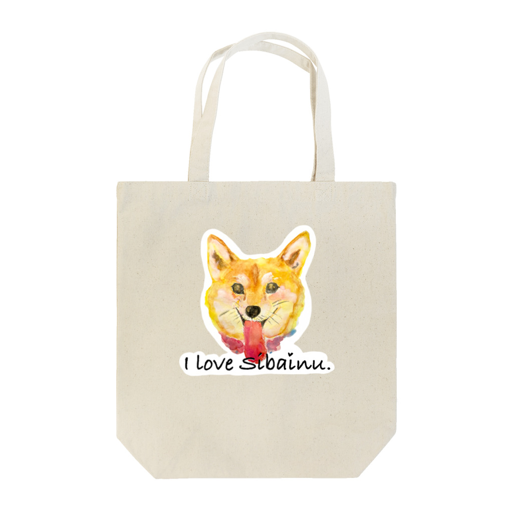 ぽぽっとツイてるの柴犬Love Tote Bag