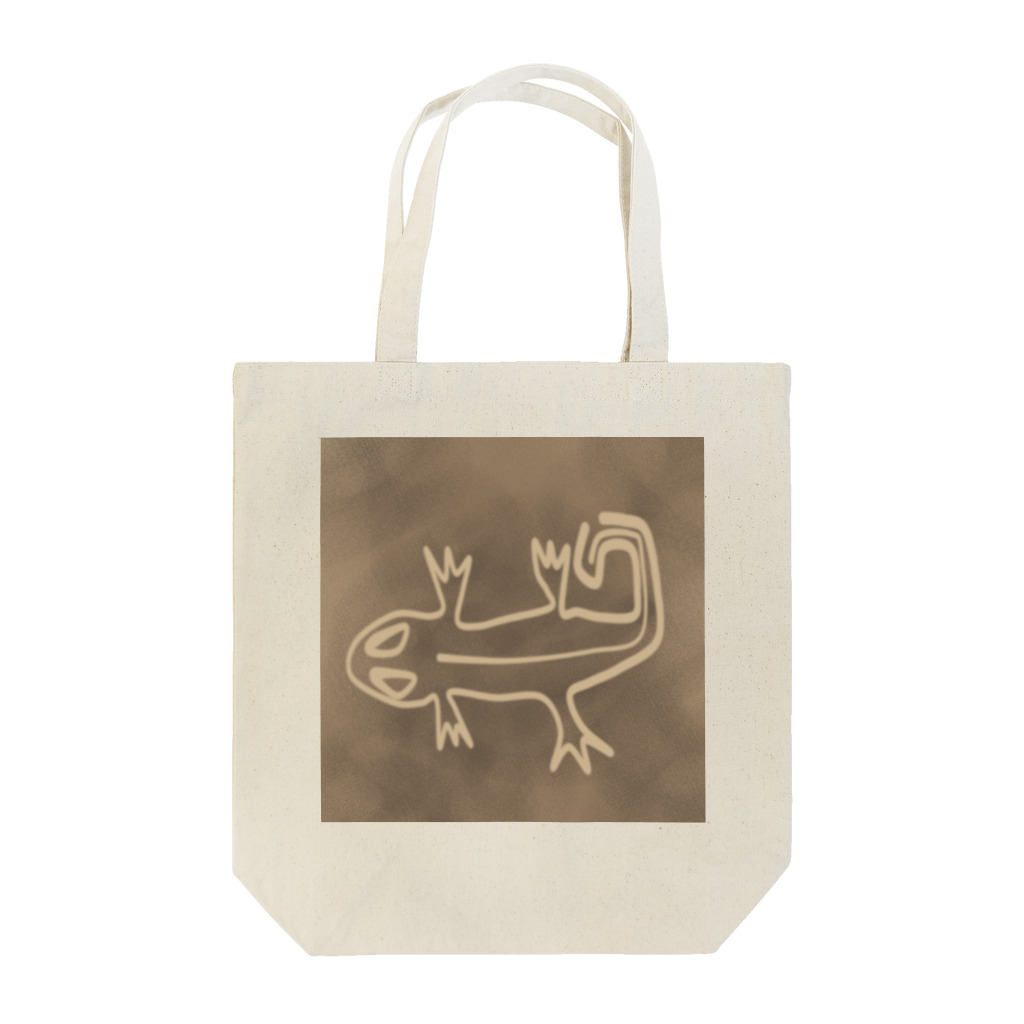 ko-jの地上絵風トカゲ Tote Bag