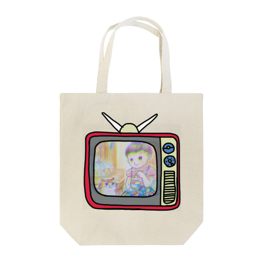 khakie shopのレトロテレビ　カラー Tote Bag