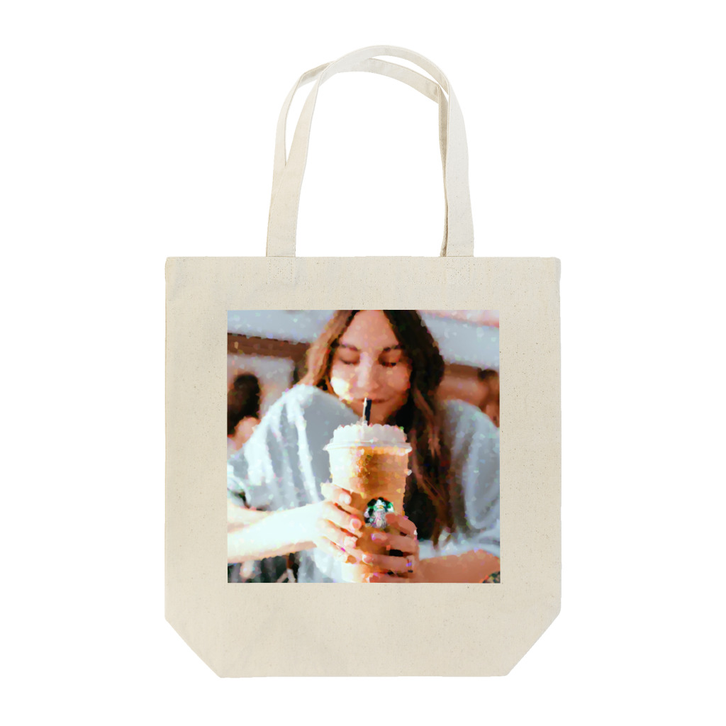 purimokobeのフラペチーノと女の子 Tote Bag