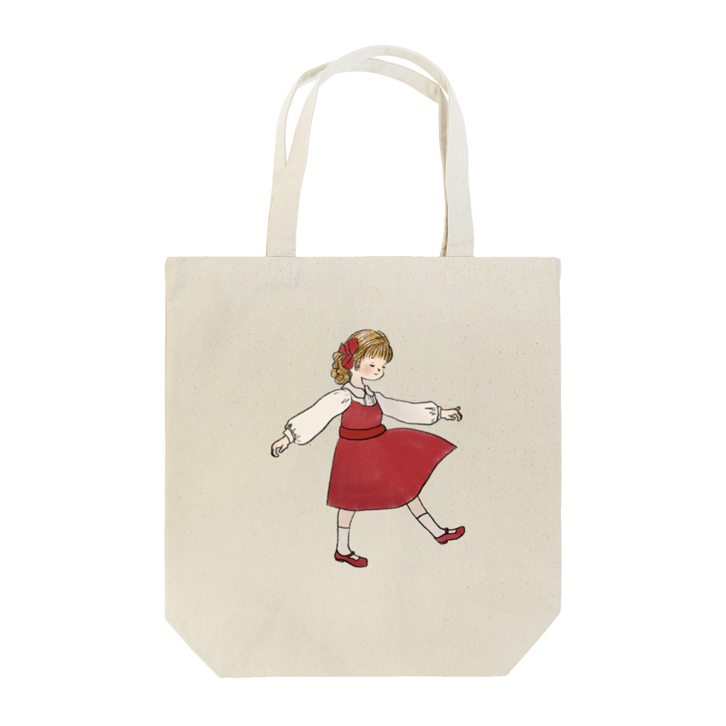 かとう・さくらの赤いワンピースちゃん Tote Bag