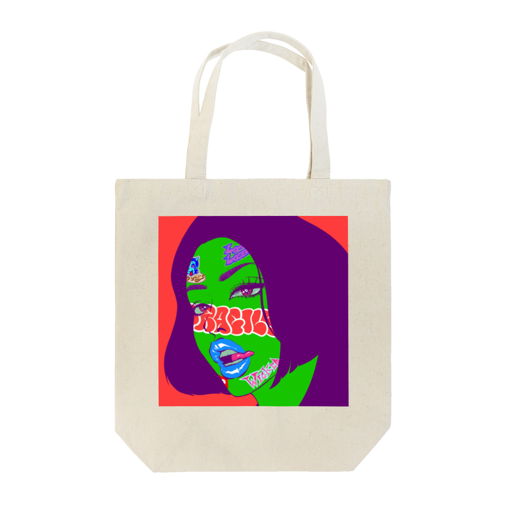 YOUJIN -ART GALLERY-のWicked Face Tote Bag