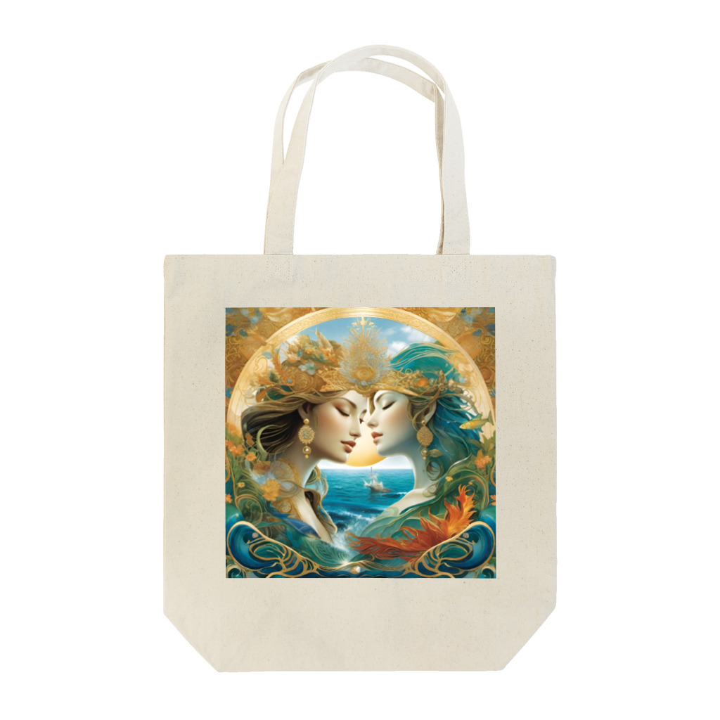 YukiMaruの海と波の祝福 Tote Bag