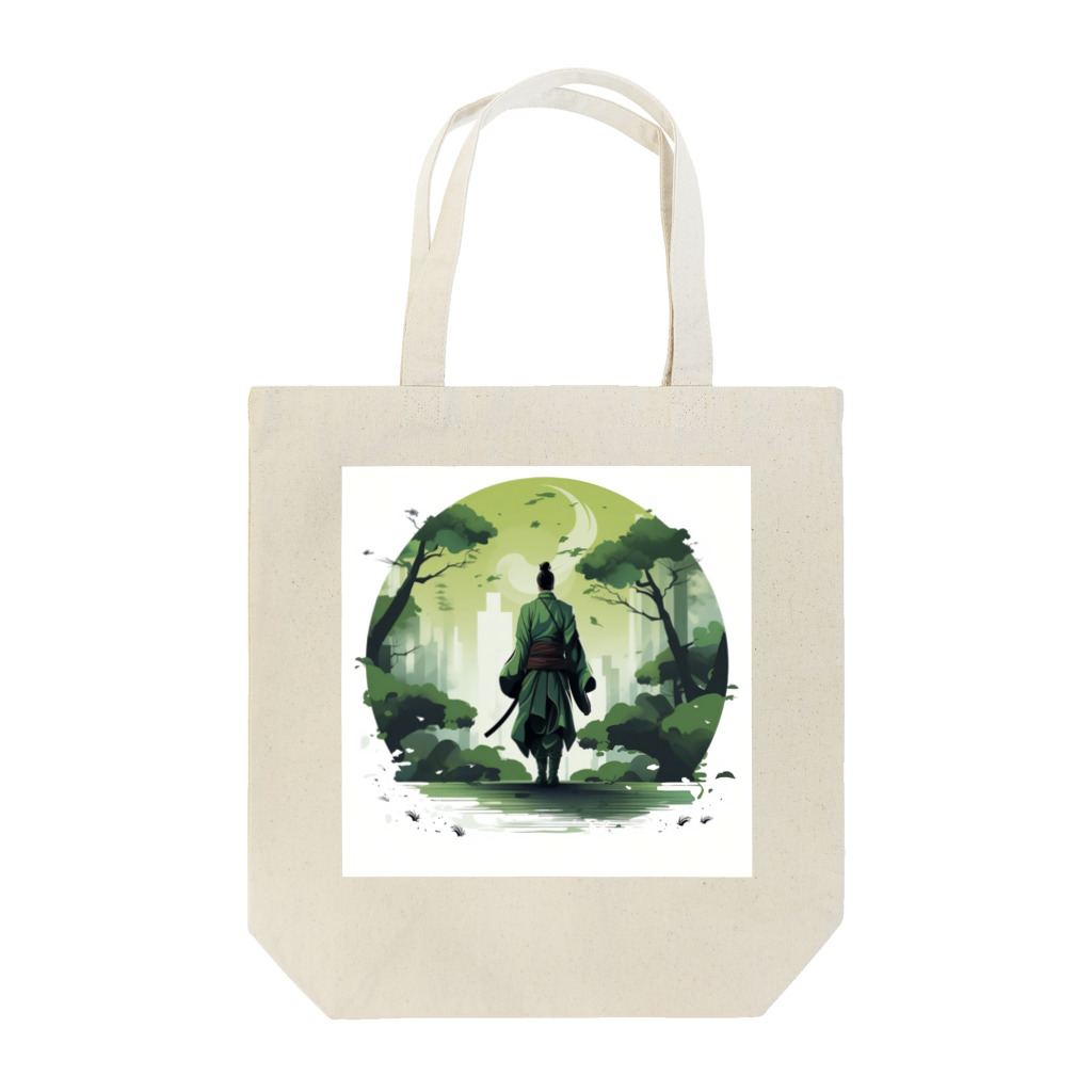 Carpe Diemのグリーンサムライ Tote Bag