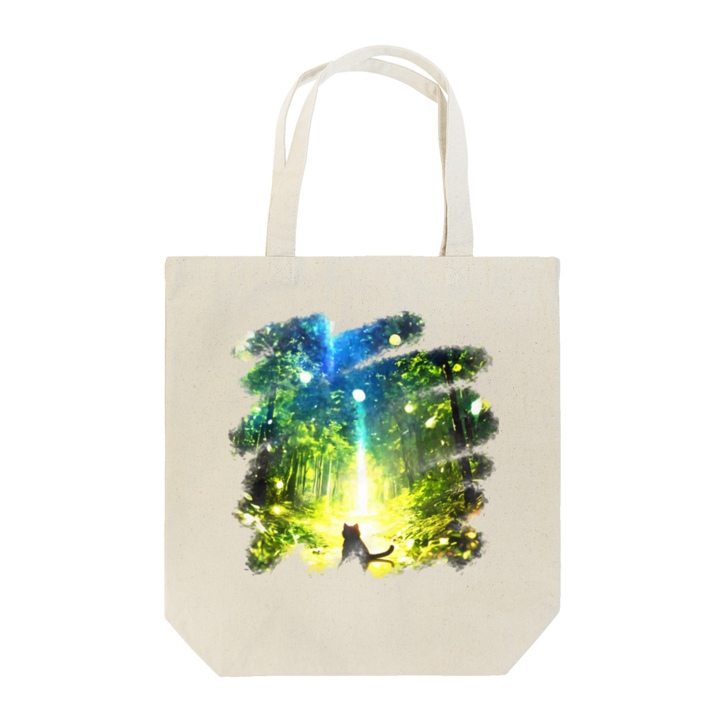 猫との風景の風景_森と猫037 Tote Bag