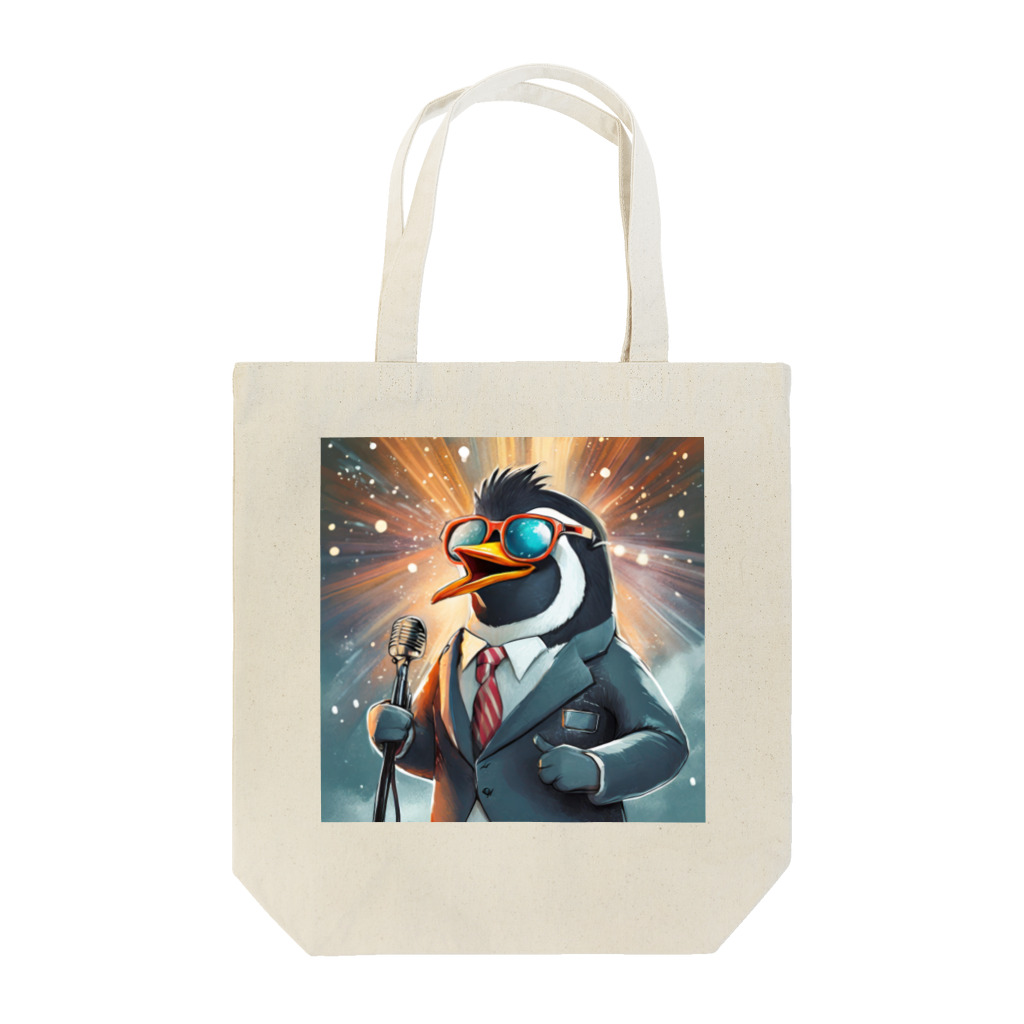 ぱぴぷSHOPのロックスターなペンギン Tote Bag