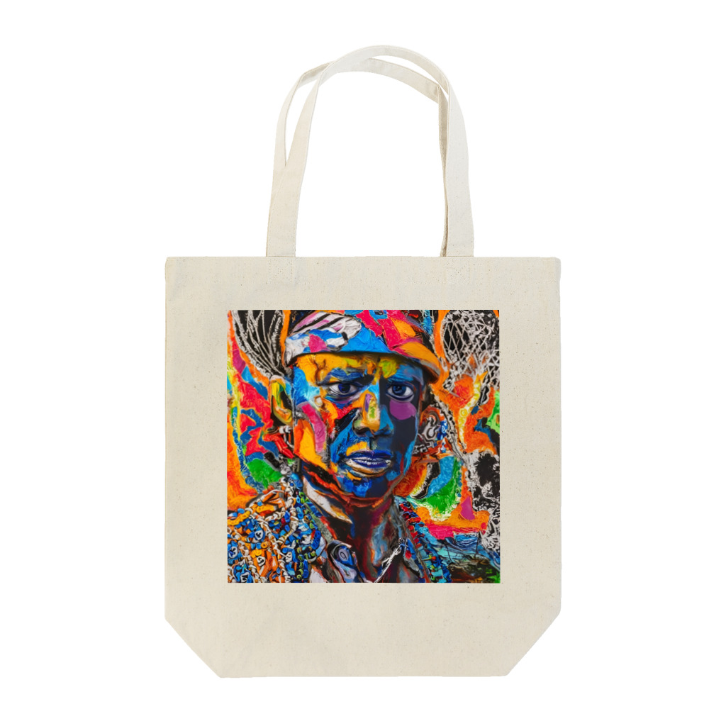 ヲシラリカのカラフル　アート　男性 Tote Bag