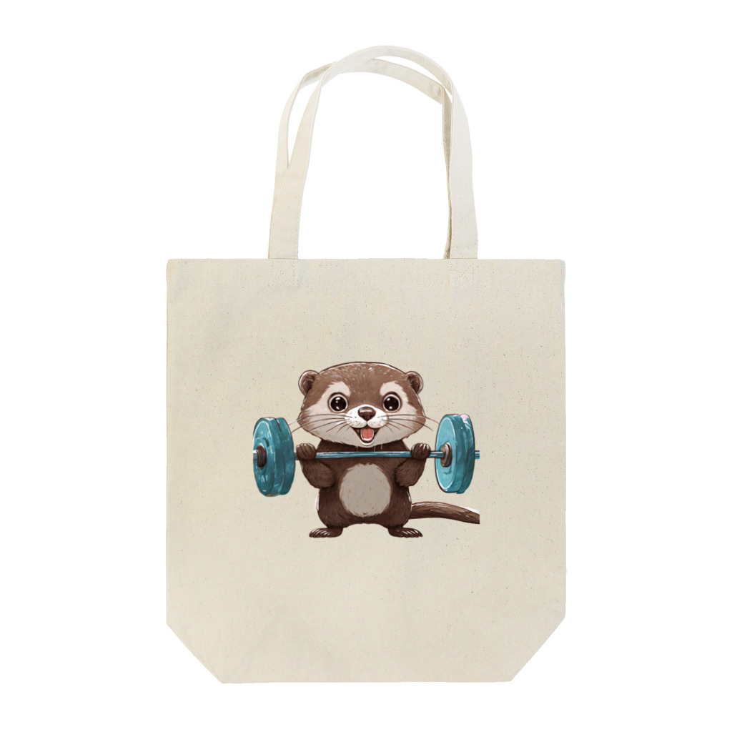 いろは物語のコツメカワウソの重量挙げ！ Tote Bag