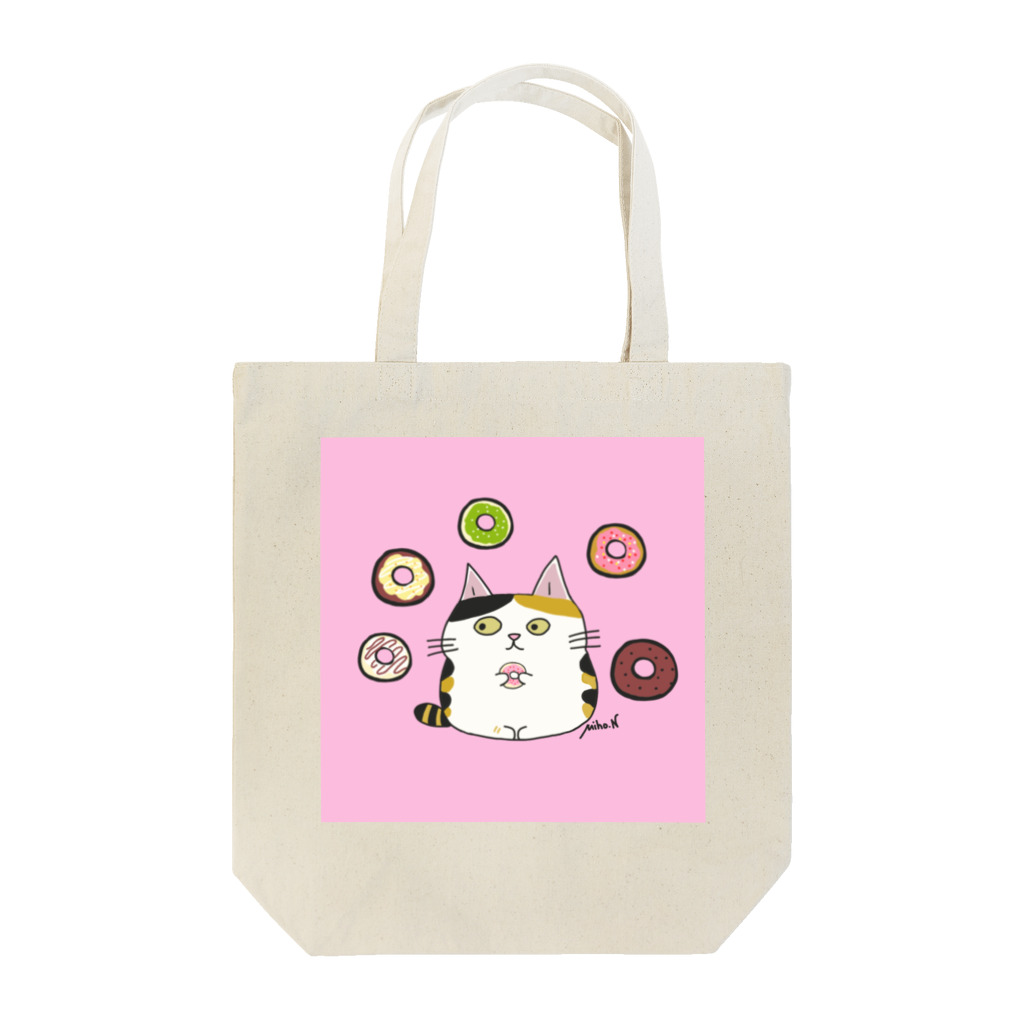 MIe-styleのドーナツみぃにゃんピンク Tote Bag