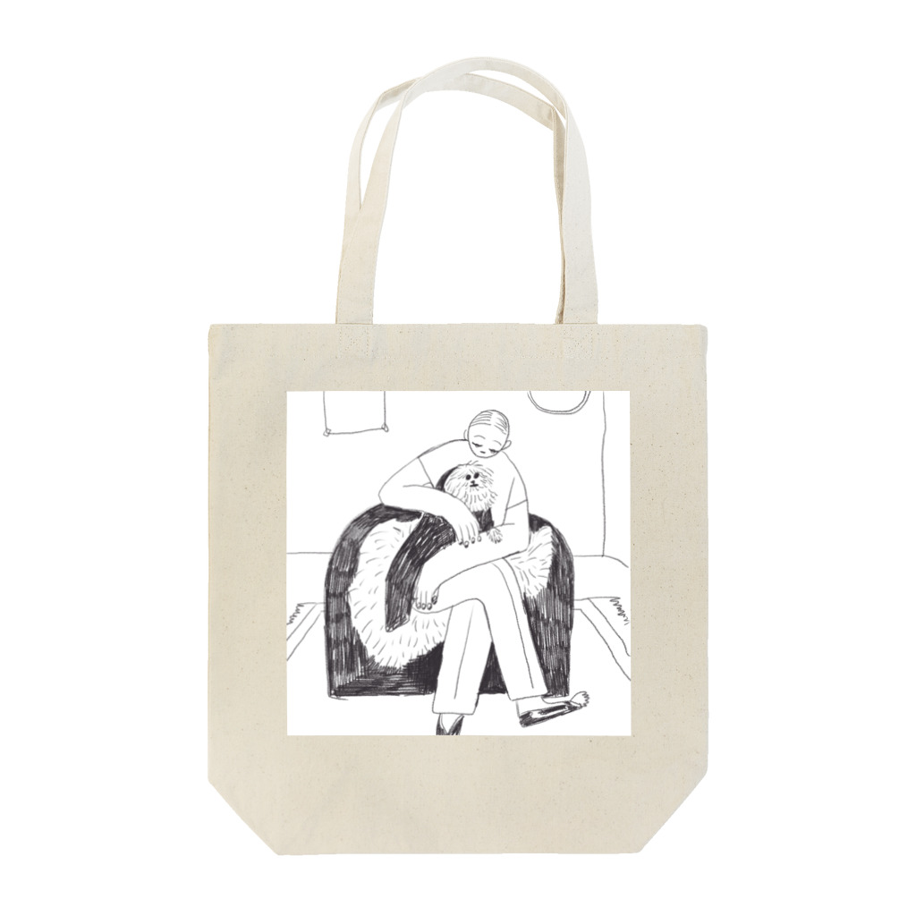 Ying Yang DOGのけだま Tote Bag