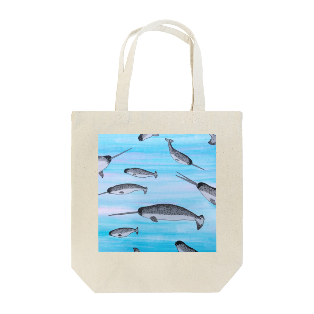 SHACHIKOのイッカクの群れ Tote Bag