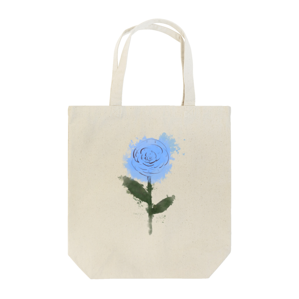 創作工房muccoの青色のバラ Tote Bag