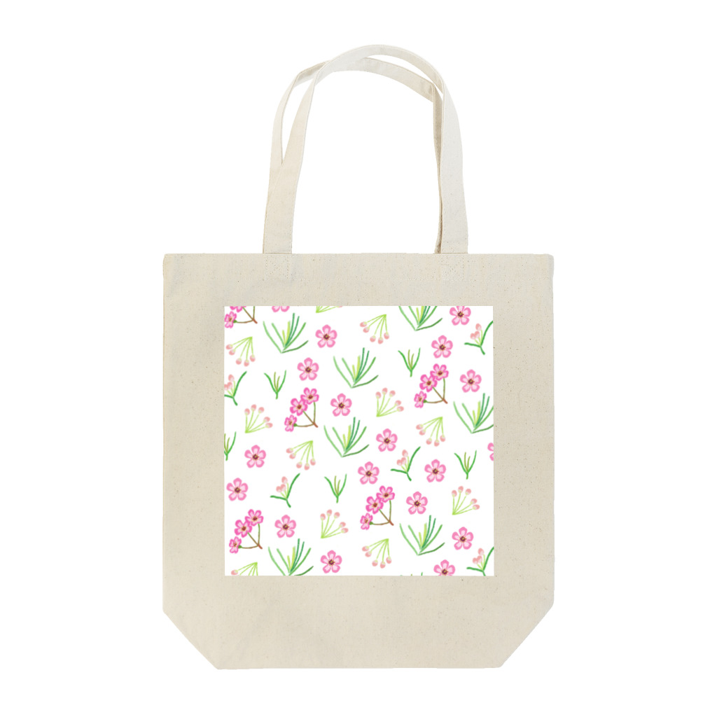 いしかわめぐみのワックスフラワーのパターン Tote Bag