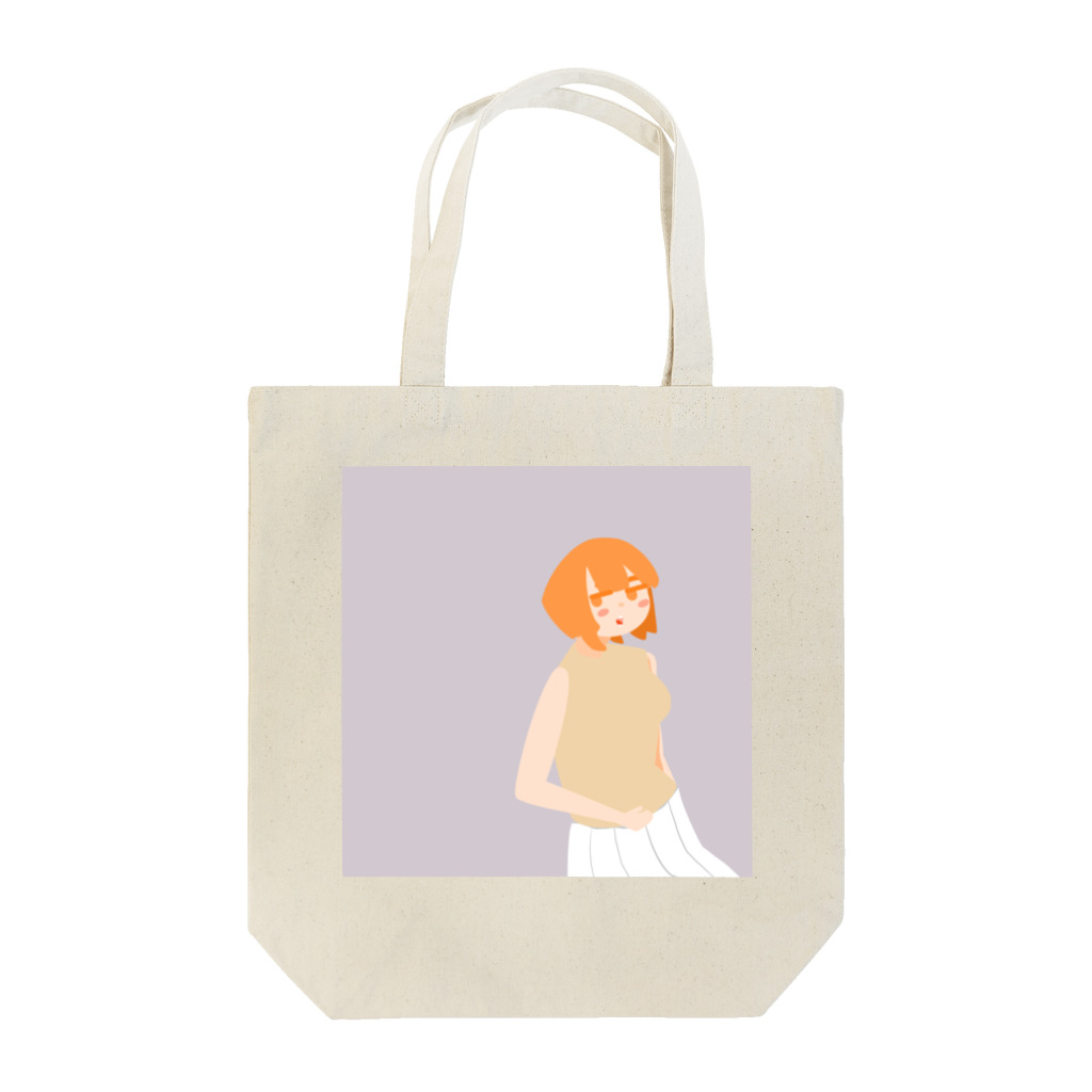 T.Mの夏の猫背の女の子 Tote Bag