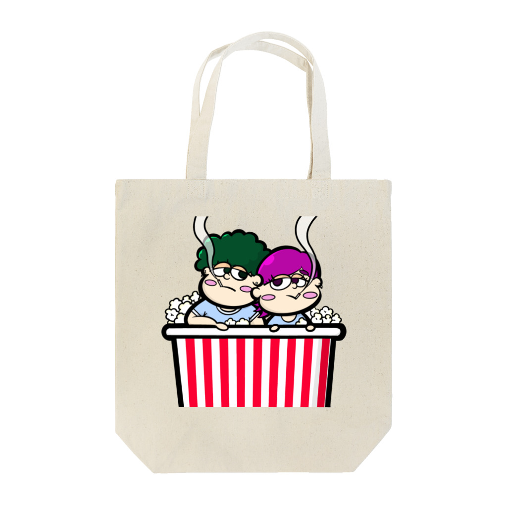 ポップコーンジャンキーのポップコーンジャンキー Tote Bag